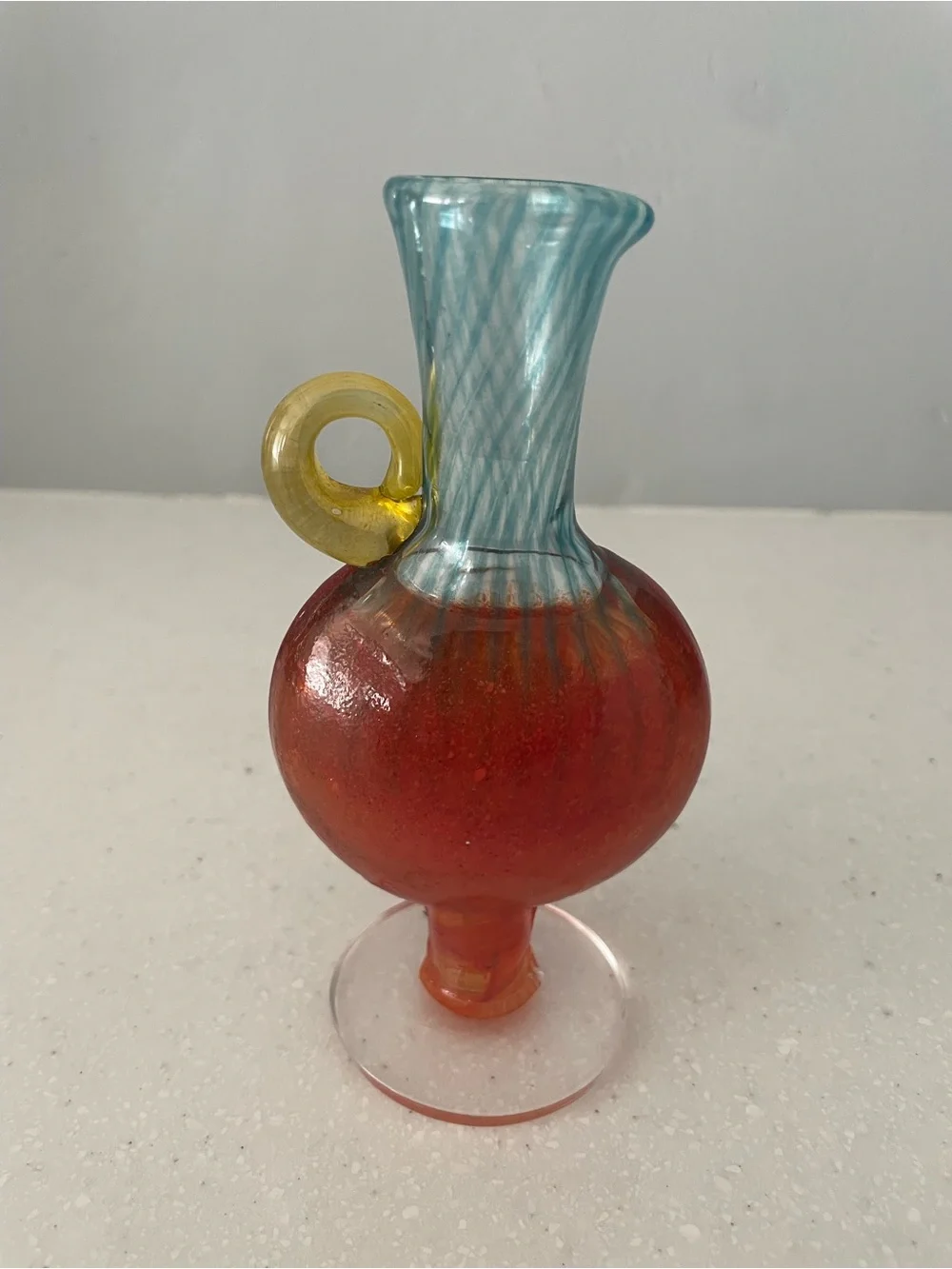 Kosta Boda Kjell Engman Bon Bon Mini Art Glass Ewer #89060 Signed